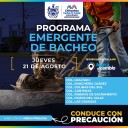 En estas zonas intervendrá Municipio con programa emergente este 21 de agosto
