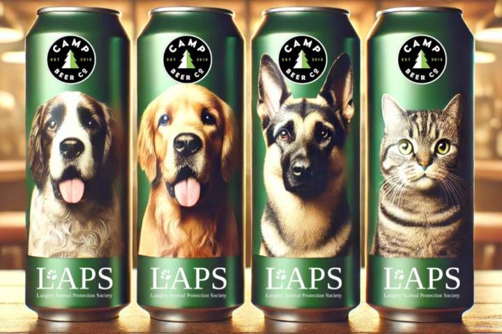 Photos of Langley pet can earn spot on beer cans