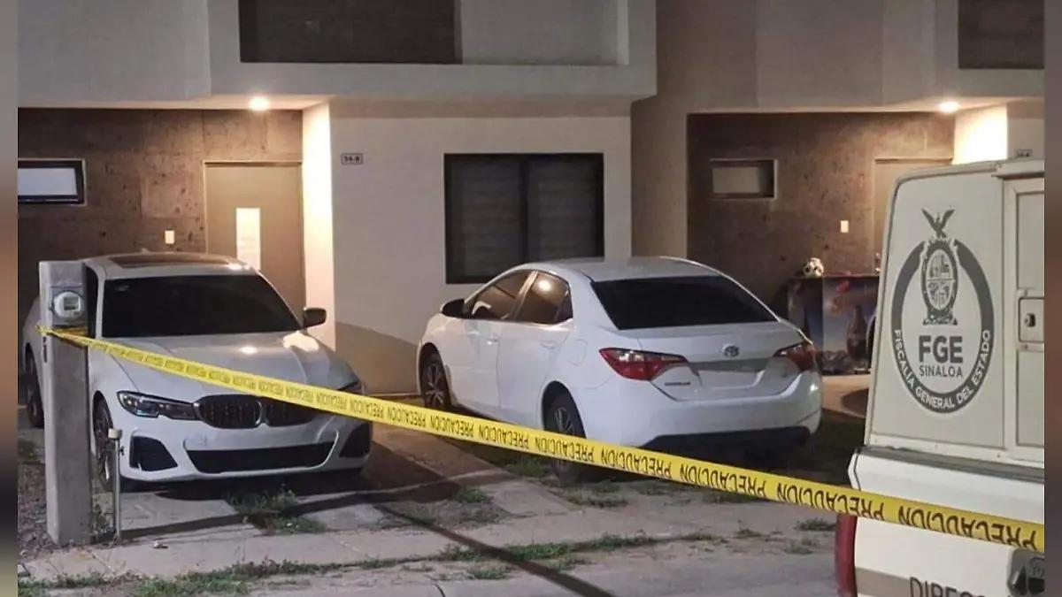 Aseguran autos robados, arma y presunta marihuana en operativo en Vía San José, Culiacán
