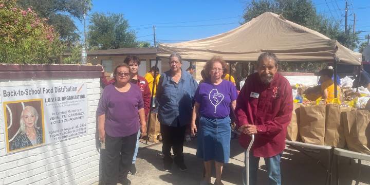 LOVED Organization distributes bags of food to those in need of assistance