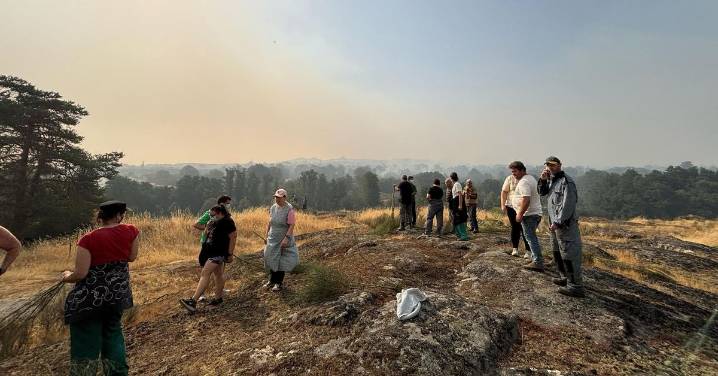 Vecinos de A Limia en lucha contra el fuego: “Aquí non durmiu ninguén”