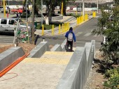 Dirigencias del programa “Quiero mi Barrio” Umbral Norte de Vallenar chequean avance de obra que facilitará la conexión de las Villas Edén y Juan López