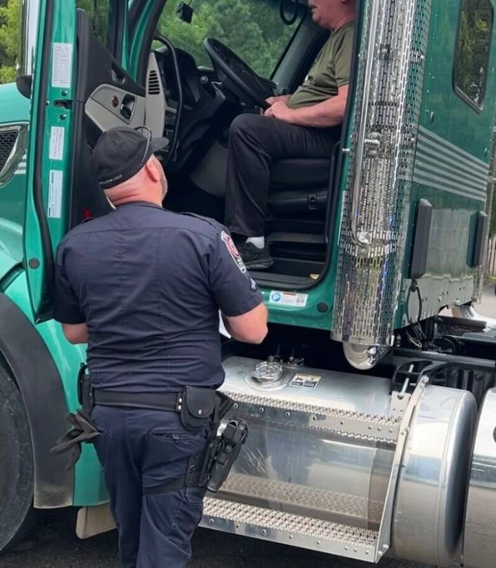 WATCH: Under, around and through: Trucks get thorough inspections on Va. 28 by Fairfax Co. police