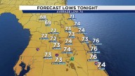 An early taste of fall has come down - overnight lows in the 60s!?