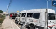 Choque y volcadura en Circuito Potosí deja cuantiosos daños