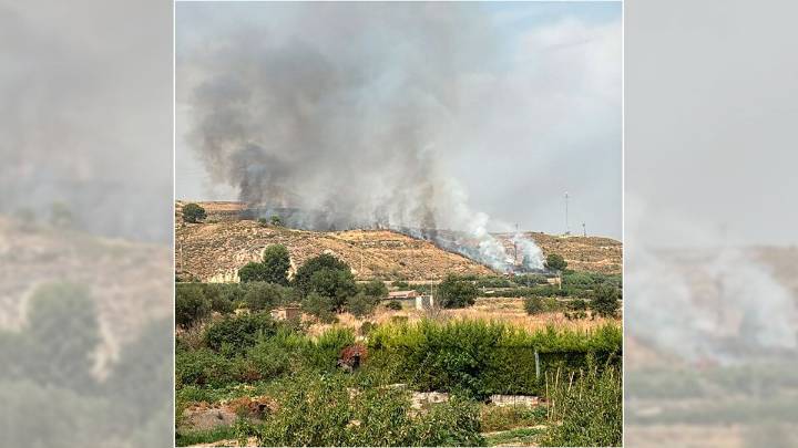 Susto en Torrente de Cinca a causa de un incendio forestal