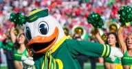 WATCH: Oregon Duck Loses Head in Fall Before Season Opener