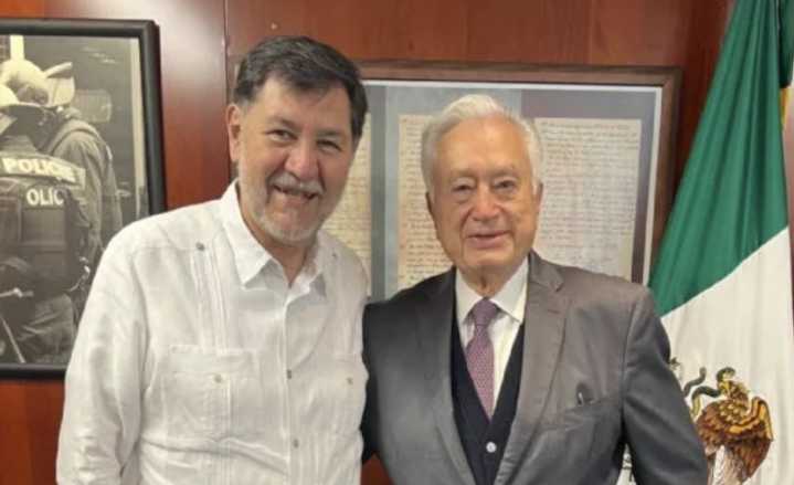 “Me visitó un patriota”, dice Fernández Noroña tras recibir a Manuel Bartlett