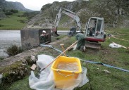Las obras para evitar las fugas de agua en el lago Ercina comenzarán en septiembre