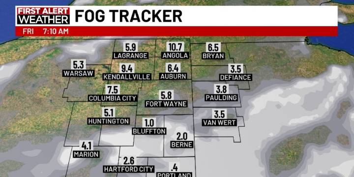First Alert Forecast: Patchy fog overnight, comfortable end to the week