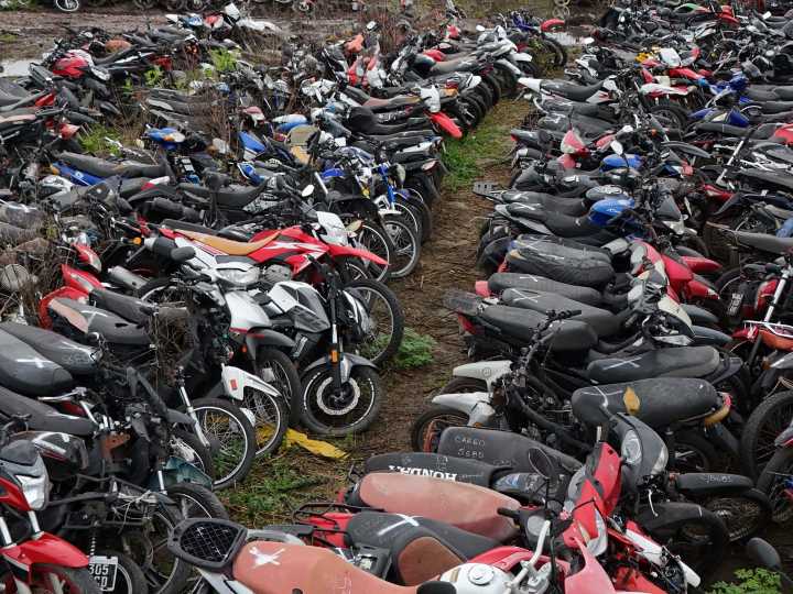 La Matanza: secuestran 900 motos por semana relacionadas con ilícitos