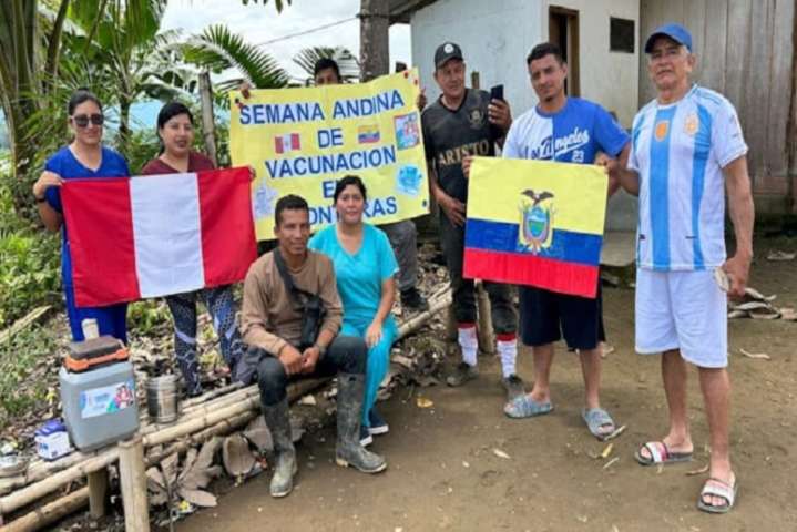 El Perú cierra con éxito la Semana Andina de Vacunación en Fronteras 2025