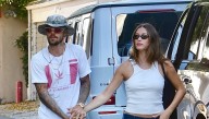 Justin Bieber Wears Long Baggy Shorts for Daytime Date with Wife Hailey 