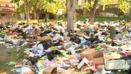 Flies, rats infesting mountain of trash left outside Aurora apartment following eviction