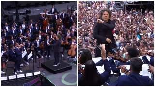 ¡Venezolanidad en su máximo esplendor! La Orquesta Sinfónica Simón Bolívar deslumbró en el concierto de Coldplay.