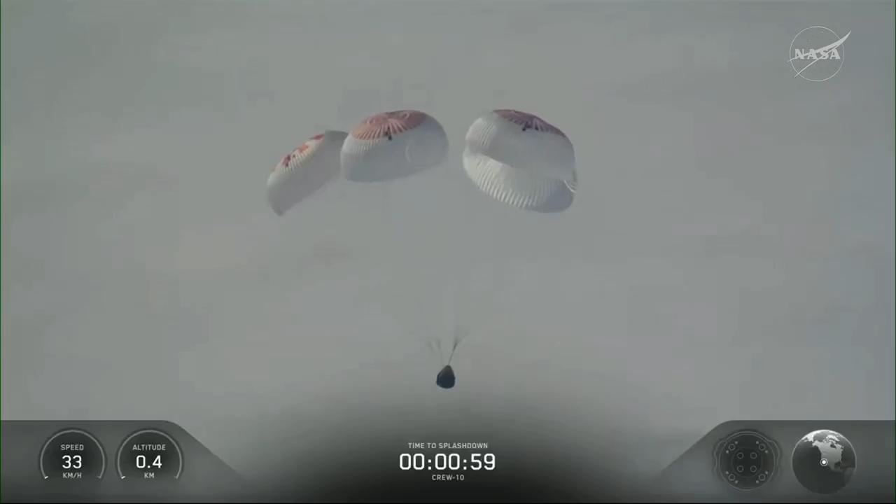 Astronauts return to Earth with SpaceX after 5 months at the International Space Station