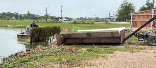 City completes first mechanical weed harvest on Crescent Lake in over a decade