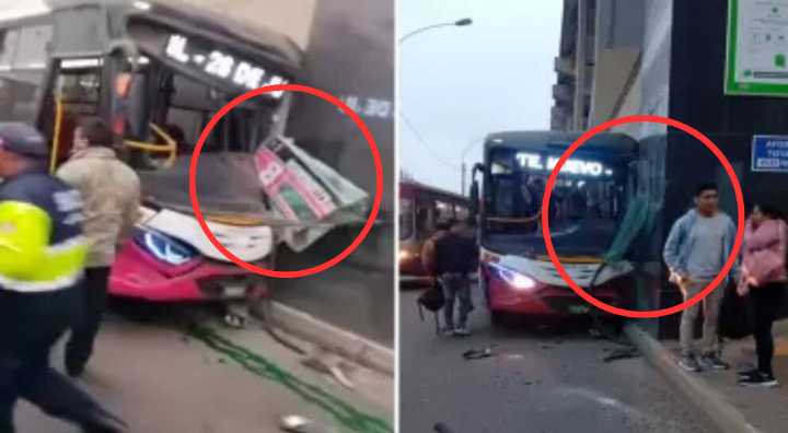 Custer se estrella contra estación de la Línea 1 del Metro de Lima en SJL: nueve personas resultaron heridas