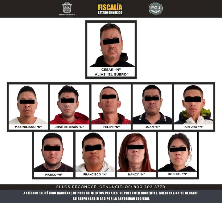 Caen 10 de la Familia Michoacana relacionados en el asesinato de la niña Dulce en Chalco