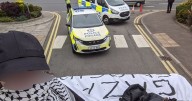 Edinburgh protestors 'blockade' factory in 'modified' van as police called in