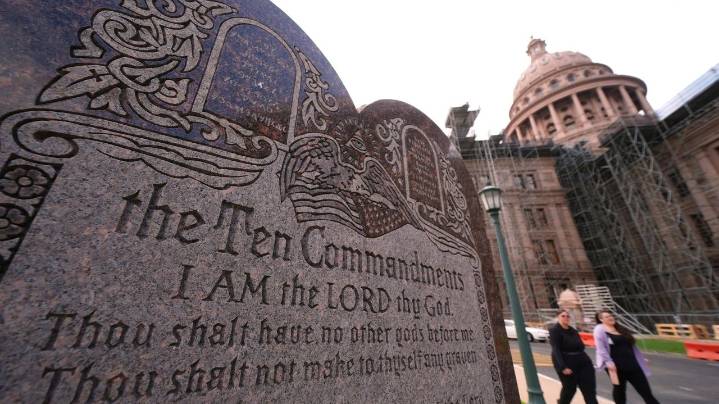 Texas can't put the Ten Commandments in certain school districts' classrooms, judge says
