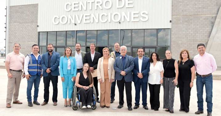 Centro de Convenciones en Ciudad Cuauhtémoc, con un avance de 80%