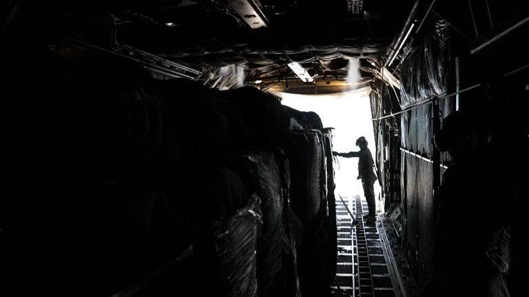 Seen from the air, Gaza's breadbasket is now barren and cropless - with aid on plane a fraction of what's needed