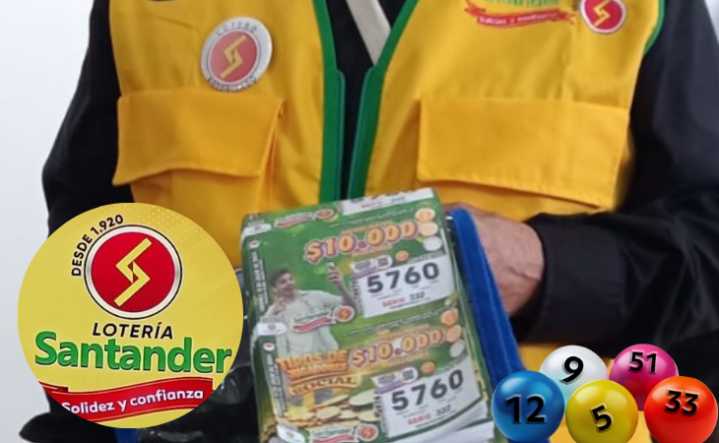 Resultados de la Lotería de Santander para el viernes 22 de agosto del 2025