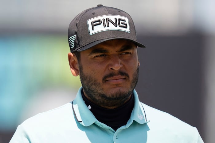 Sebastian Munoz of Colombia shoots a 59, with a double bogey, at LIV Golf Indianapolis