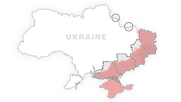 Mapping key regions in Ukraine as Trump and Putin prepare for Alaska summit