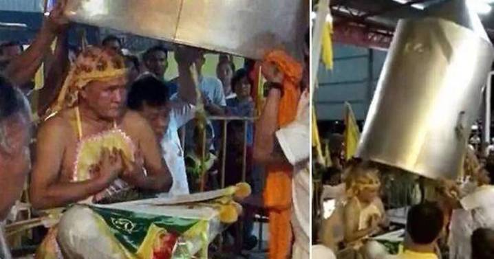Man boiled himself alive in huge pot as people watched in horror