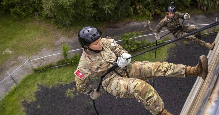 Citadel cadets train with Marines at Parris Island, SC