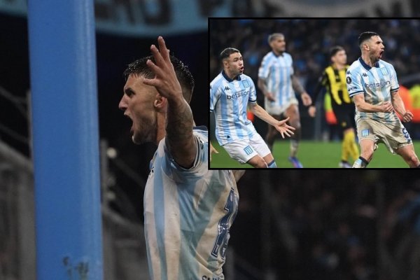 Racing lo ganó en la última con un cabezazo épico y eliminó a Peñarol: las redes celebran el partidazo