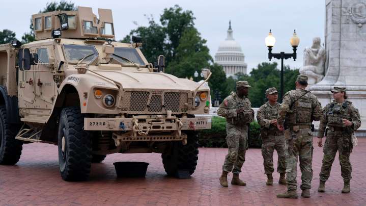 Republican governors send more National Guardsmen to D.C. : NPR