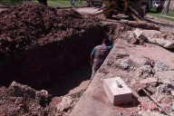 Finalizó la reparación de cañería de la red de agua y se normaliza el suministro de agua