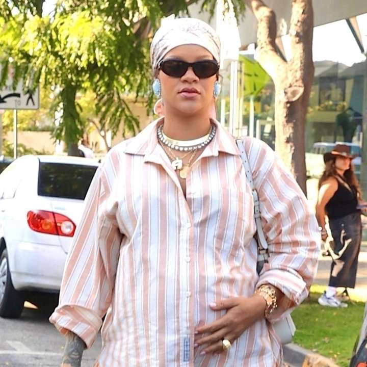 Rihanna Just Wore 2025's "Weird" It Flats With Pajama Pants on the Streets of L.A.