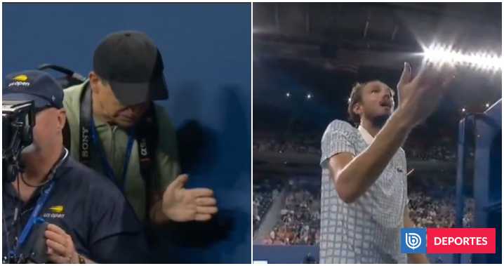 El bochorno en US Open que propició ’show’ y alegato de Medvedev: fotógrafo fue expulsado y pifiado