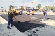 Obras Públicas de la Capital trabajó en el reacondicionamiento de la Av. Libertad
