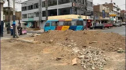 Callao: vecinos exigen que culminen obras en el cruce de las avenidas Tomás Valle y Los Dominicos [VIDEO]