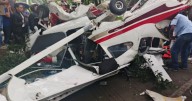 Una avioneta se desplomó en vía pública y dejó dos heridos