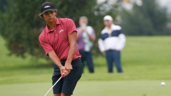 Charlie Woods, son of Tiger Woods, has Ryder Cup spot in sight with strong performance at Junior PGA