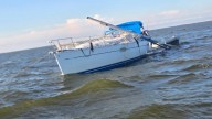 Search underway after man goes overboard when boat crashes into Lake Pontchartrain Causeway