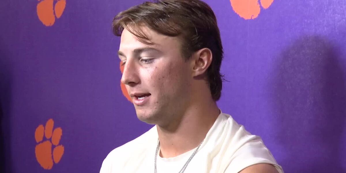Clemson quarterback Cade Klubnik post game following loss to LSU