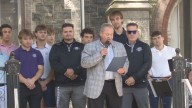 Mayor Dan Mandell declares August 27th as Elmira Aviators Day in the city ahead of second season