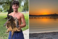 Lifeguard captures massive 'invasive' reptile lurking in Washington park
