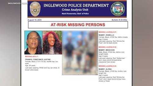 Amber Alert canceled after 3 young children and their babysitter were located in Hawthorne