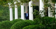 Trump Spotted Party Planning in Newly Renovated Rose Garden