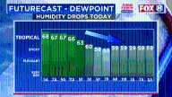 FORECAST: Finally, humidity drops! But not for long.