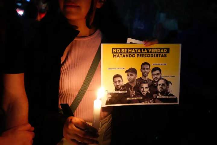Periodistas exigen justicia por asesinatos en Gaza