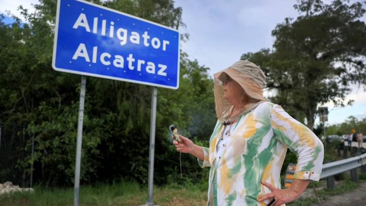Judge orders temporary halt to construction at Florida's 'Alligator Alcatraz' detention center